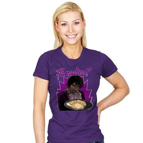 Pancakes - Womens T-Shirts RIPT Apparel Small / Purple