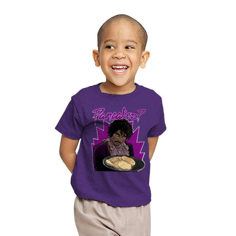 Pancakes - Youth T-Shirts RIPT Apparel X-small / Purple