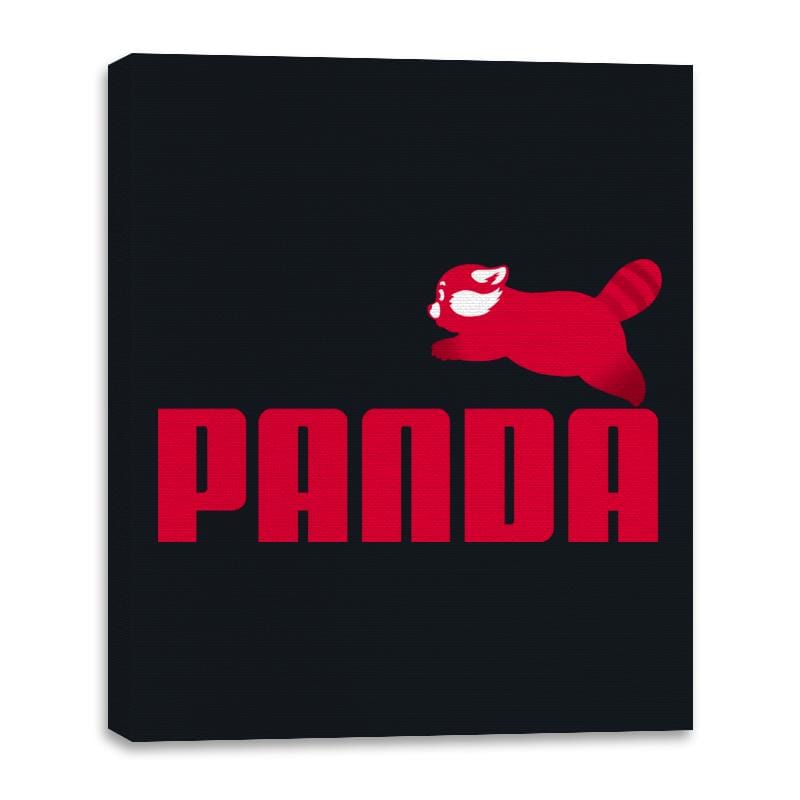 Panda - Canvas Wraps Canvas Wraps RIPT Apparel 16x20 / Black