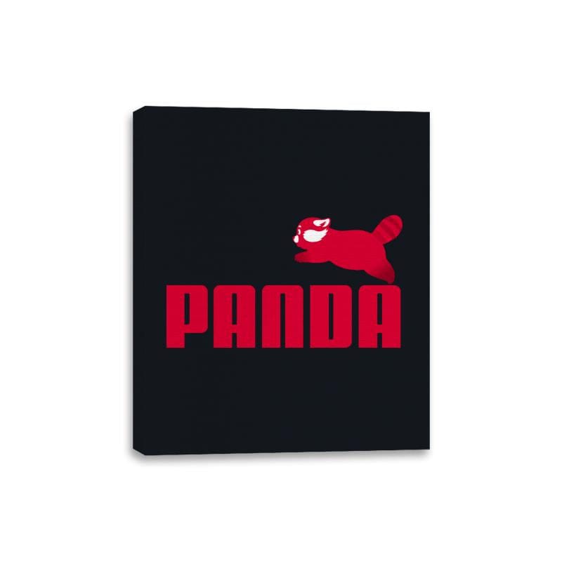 Panda - Canvas Wraps Canvas Wraps RIPT Apparel 8x10 / Black