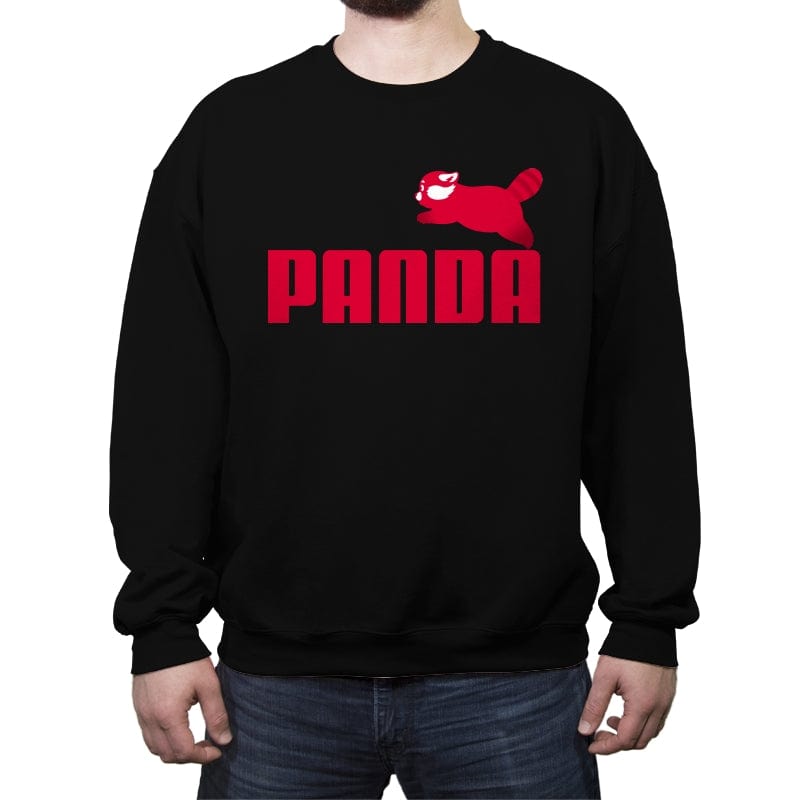 Panda - Crew Neck Sweatshirt Crew Neck Sweatshirt RIPT Apparel Small / Black