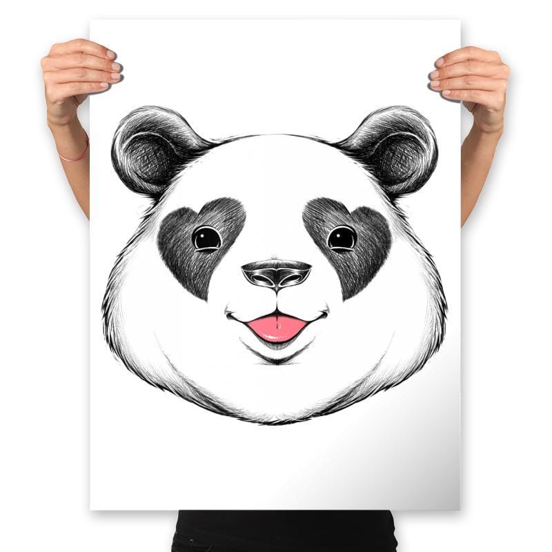 Panda Love - Prints Posters RIPT Apparel 18x24 / White