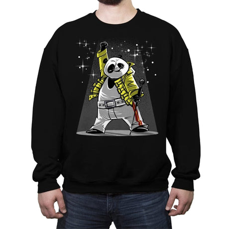 Panda Mercury - Crew Neck Sweatshirt Crew Neck Sweatshirt RIPT Apparel Small / Black
