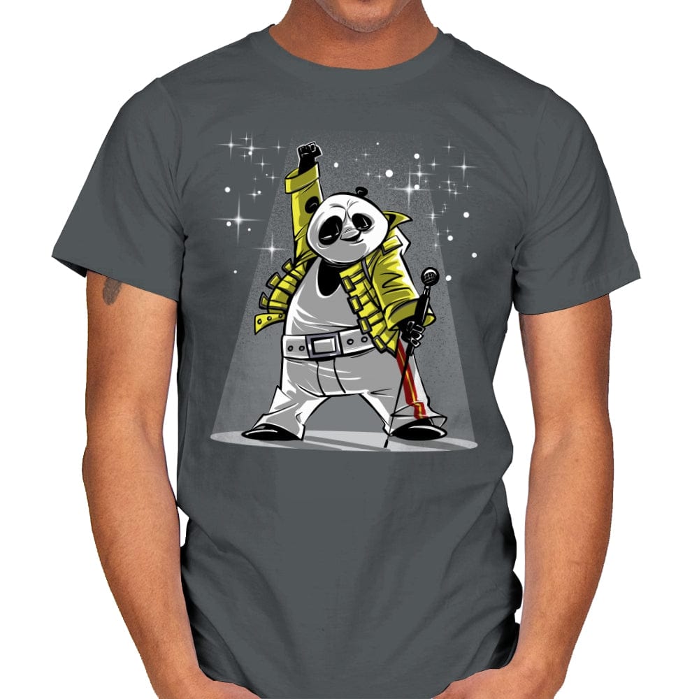 Panda Mercury - Mens T-Shirts RIPT Apparel Small / Charcoal