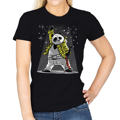 Panda Mercury - Womens T-Shirts RIPT Apparel Small / Black