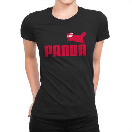 Panda - Womens Premium T-Shirts RIPT Apparel Small / Black