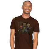 Panther Trio - Mens T-Shirts RIPT Apparel Small / Brown