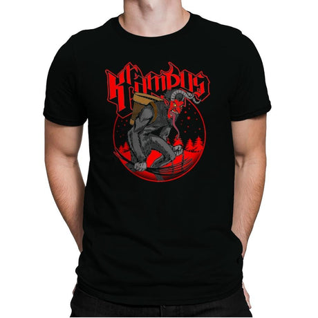 Papa Krampus - Mens Premium T-Shirts RIPT Apparel Small / Black