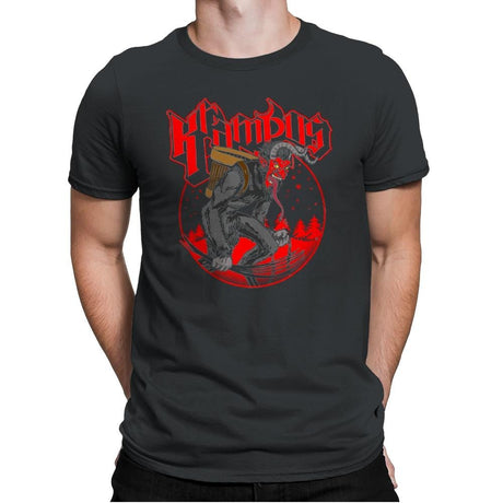 Papa Krampus - Mens Premium T-Shirts RIPT Apparel Small / Heavy Metal