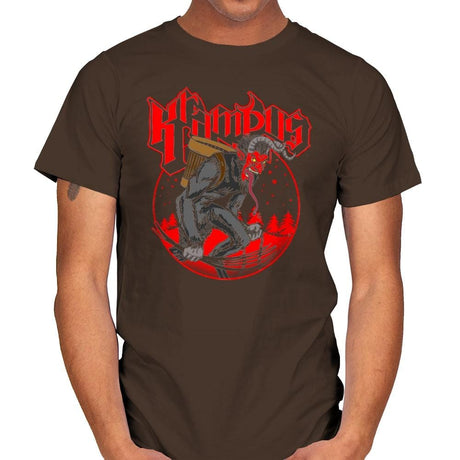 Papa Krampus - Mens T-Shirts RIPT Apparel Small / Dark Chocolate