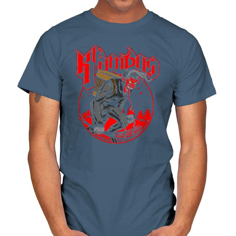 Papa Krampus - Mens T-Shirts RIPT Apparel Small / Indigo Blue