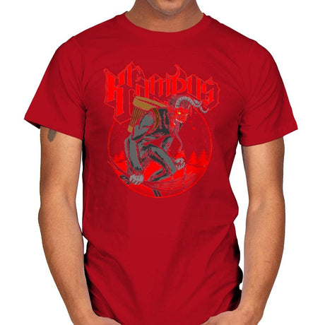 Papa Krampus - Mens T-Shirts RIPT Apparel Small / Red