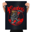 Papa Krampus - Prints Posters RIPT Apparel 18x24 / Black