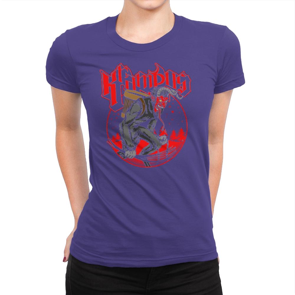 Papa Krampus - Womens Premium T-Shirts RIPT Apparel Small / Purple Rush