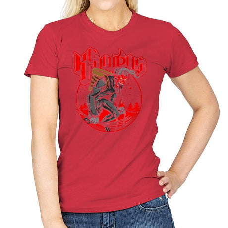 Papa Krampus - Womens T-Shirts RIPT Apparel Small / Red