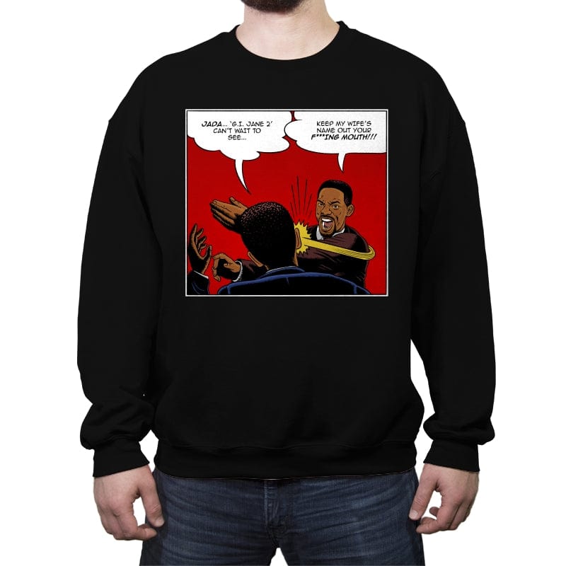 Paper Beats Rock - Crew Neck Sweatshirt Crew Neck Sweatshirt RIPT Apparel Small / Black