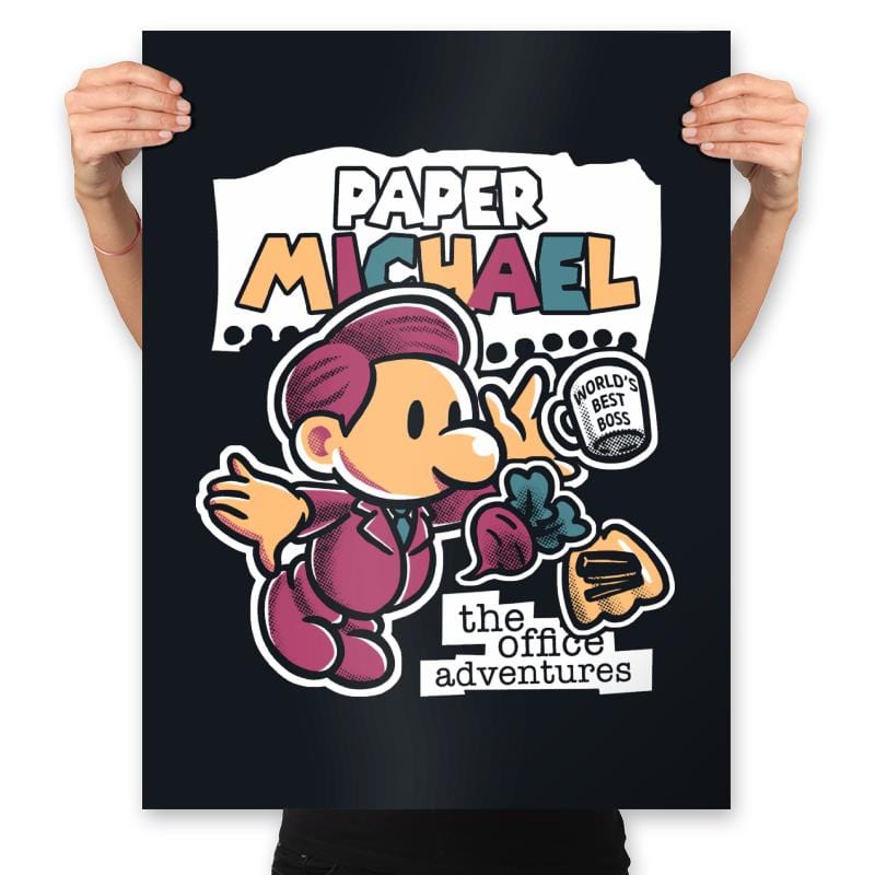 Paper Michael - Prints Posters RIPT Apparel 18x24 / Black
