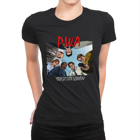 Paper with Attitude - Womens Premium T-Shirts RIPT Apparel Small / Black
