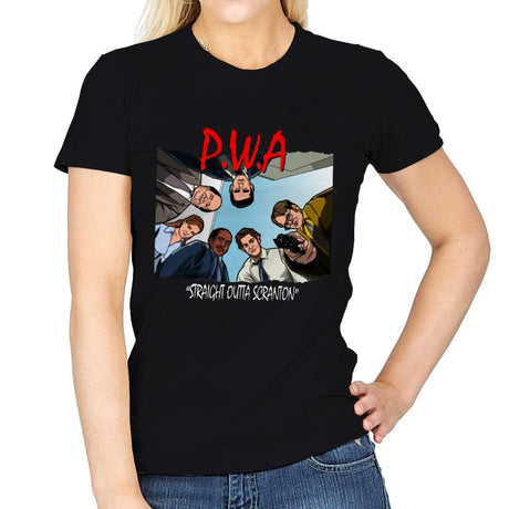 Paper with Attitude - Womens T-Shirts RIPT Apparel Small / Black