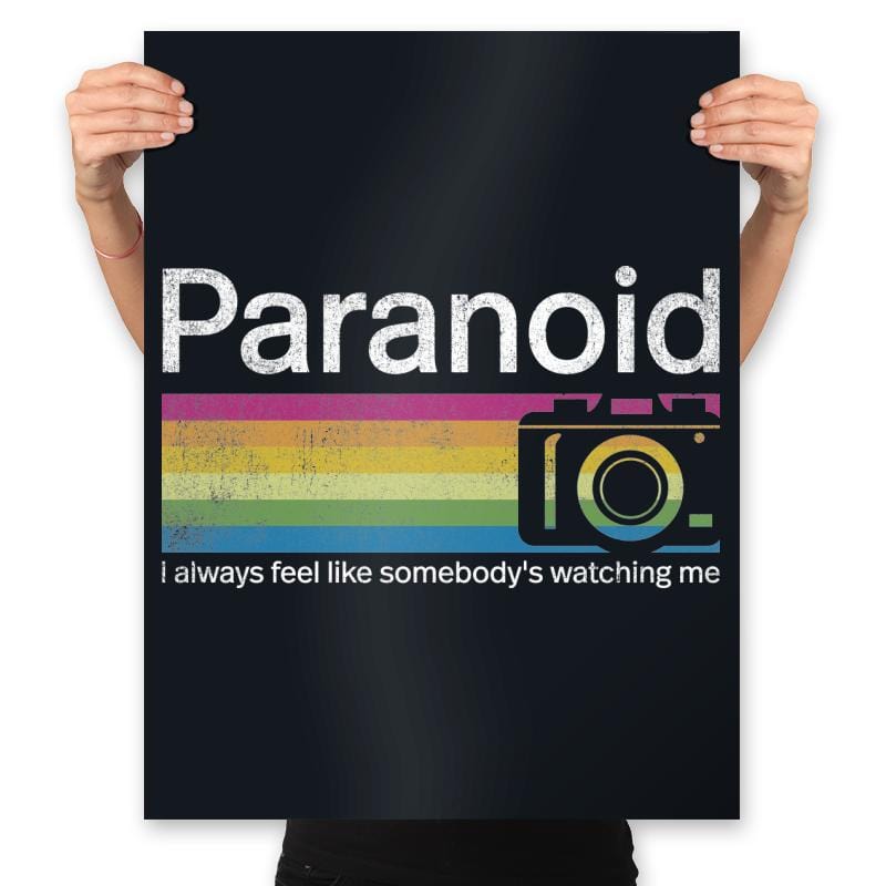 Paranoid - Prints Posters RIPT Apparel 18x24 / Black