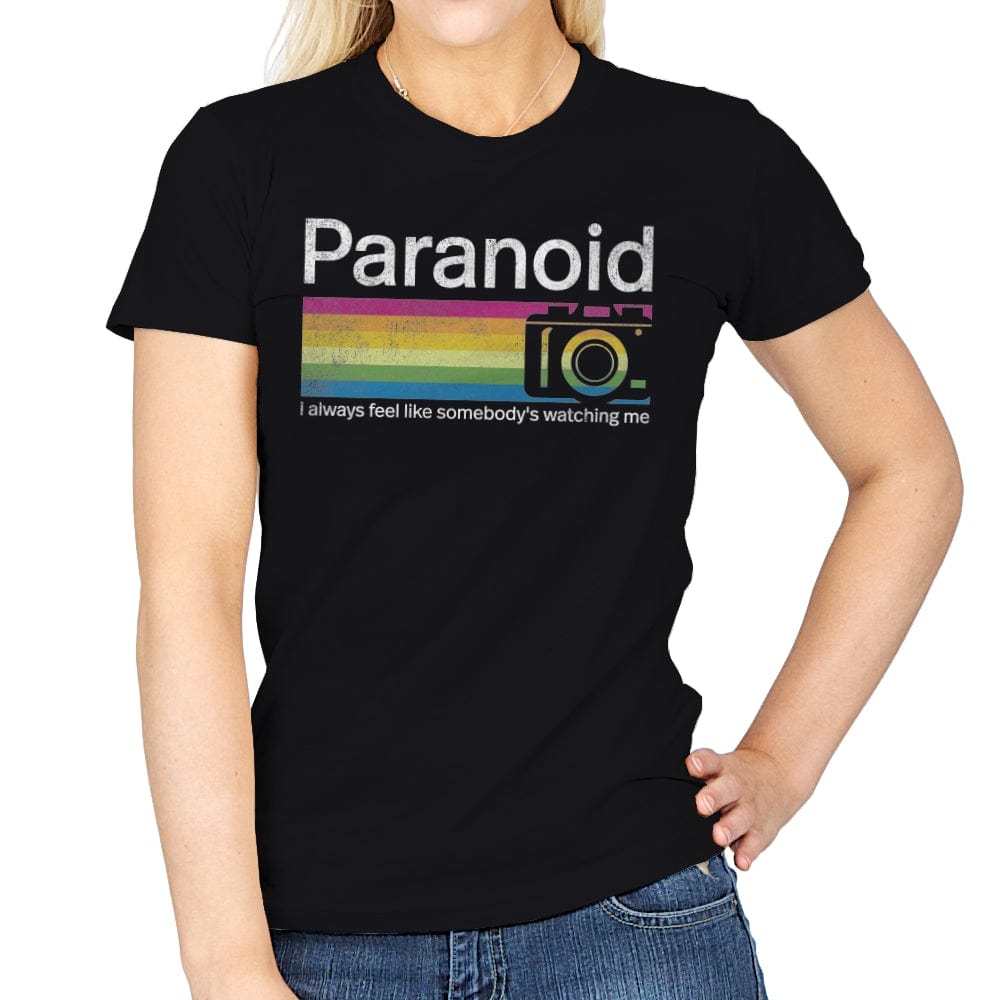 Paranoid - Womens T-Shirts RIPT Apparel Small / Black
