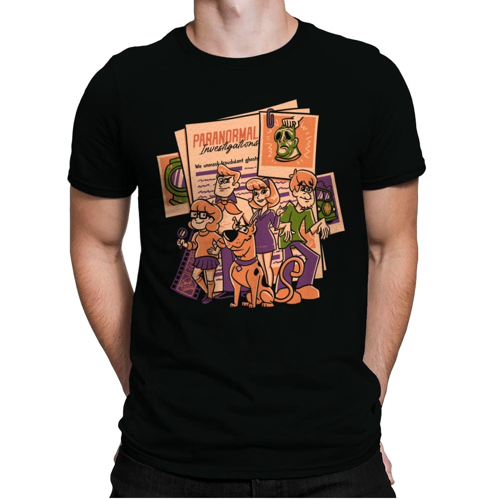 Paranormal Investigations - Mens Premium T-Shirts RIPT Apparel Small / Black