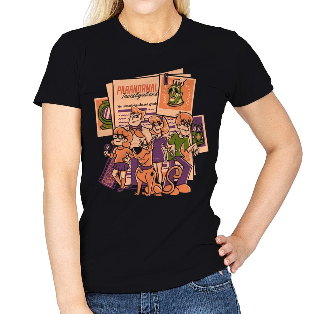 Paranormal Investigations - Womens T-Shirts RIPT Apparel Small / Black