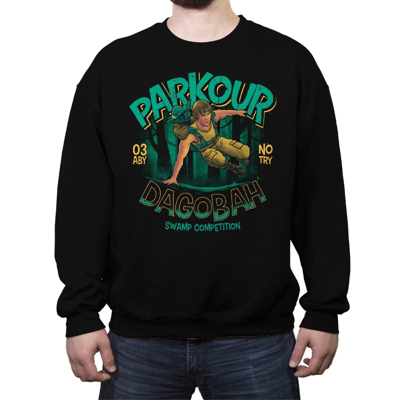 Parkour Dagobah - Crew Neck Sweatshirt Crew Neck Sweatshirt RIPT Apparel Small / Black
