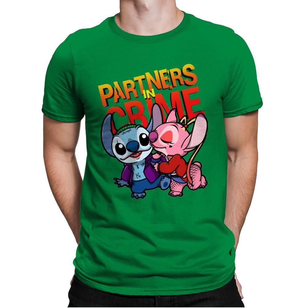 Partners in Crime - Mens Premium T-Shirts RIPT Apparel Small / Kelly