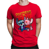 Partners in Crime - Mens Premium T-Shirts RIPT Apparel Small / Red