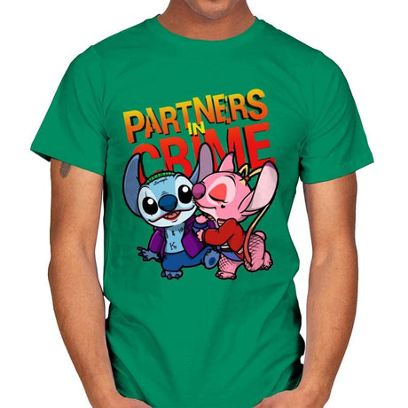 Partners in Crime - Mens T-Shirts RIPT Apparel Small / Kelly