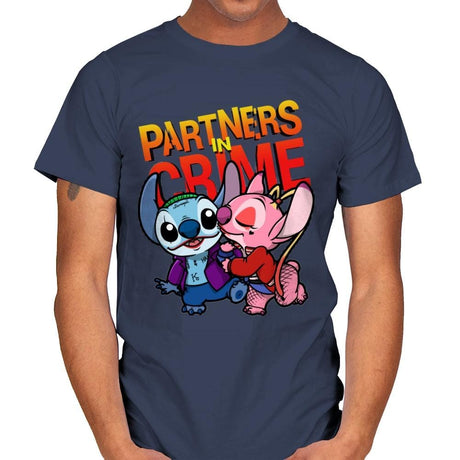 Partners in Crime - Mens T-Shirts RIPT Apparel Small / Navy