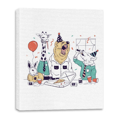 Party Animals! - Canvas Wraps Canvas Wraps RIPT Apparel 16x20 / White