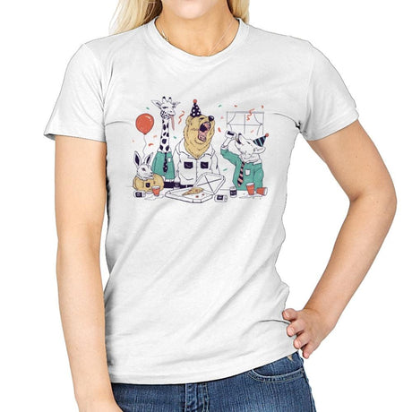 Party Animals! - Womens T-Shirts RIPT Apparel Small / White