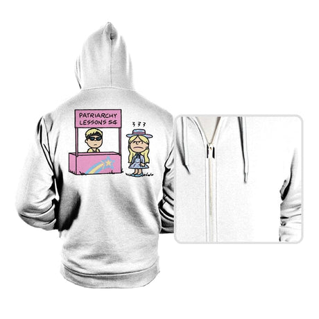 Patriarchy Lessons! - Hoodies Hoodies RIPT Apparel Small / White