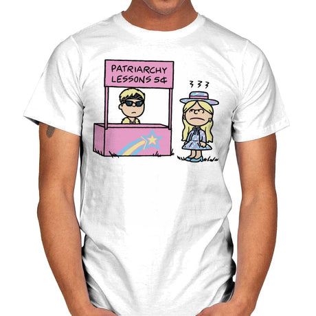 Patriarchy Lessons! - Mens T-Shirts RIPT Apparel Small / White