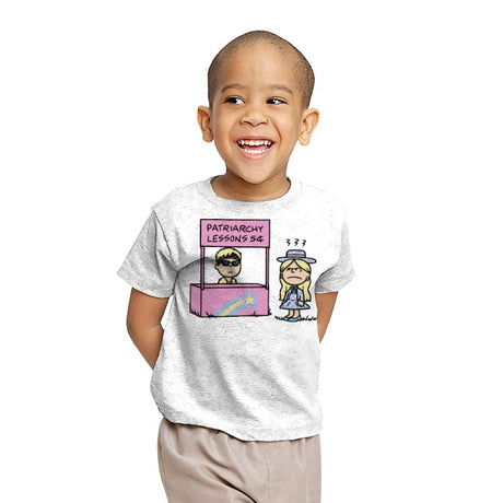 Patriarchy Lessons! - Youth T-Shirts RIPT Apparel X-small / White