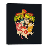 Pawer Rangers - Canvas Wraps Canvas Wraps RIPT Apparel 16x20 / Black
