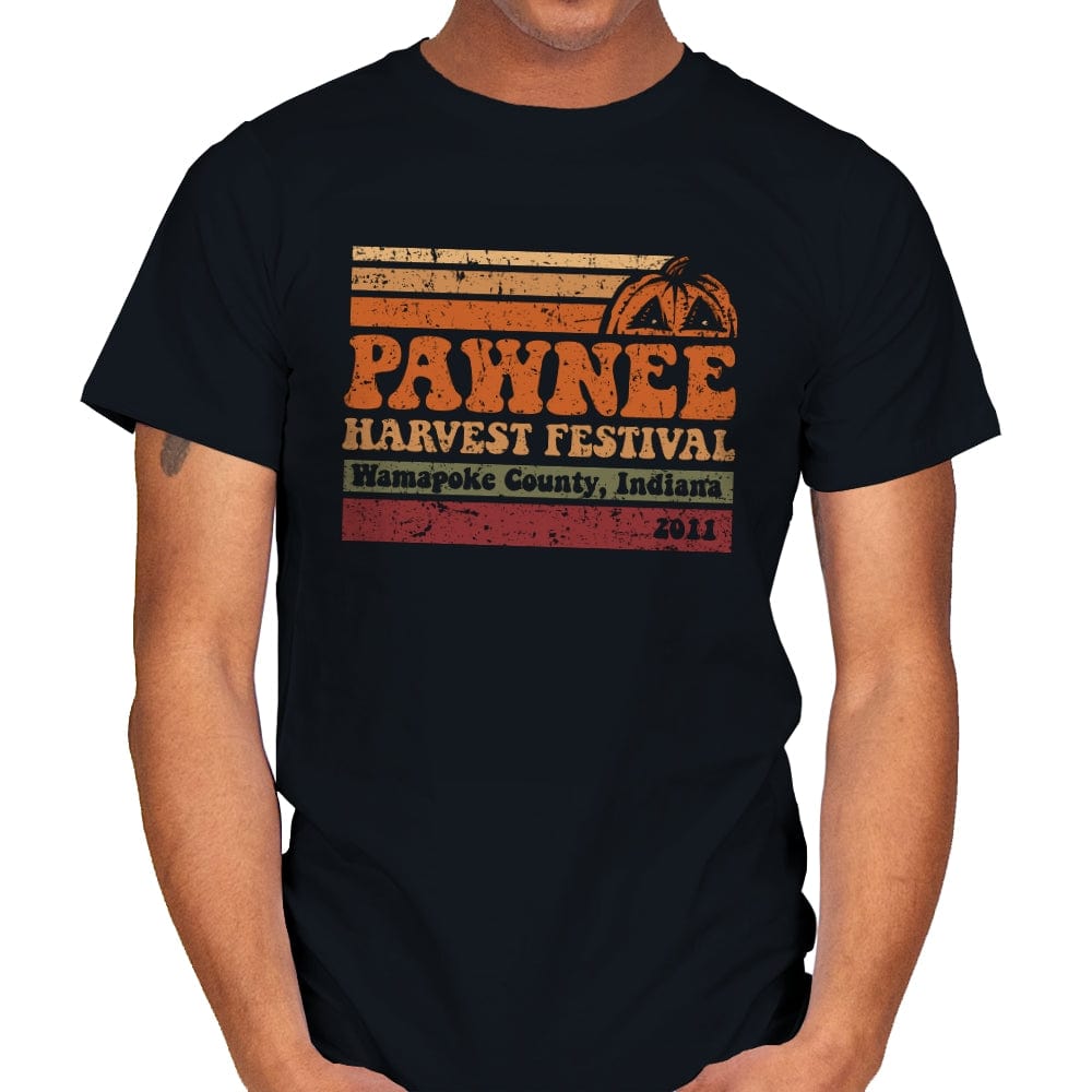 Pawnee Harvest Festival - Mens T-Shirts RIPT Apparel Small / Black