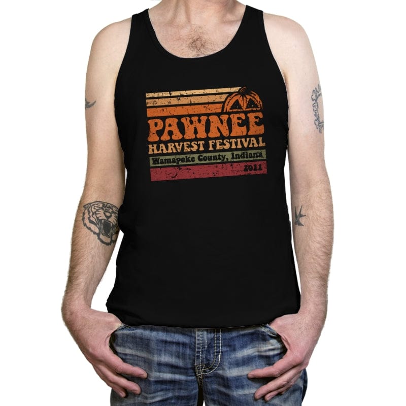Pawnee Harvest Festival - Tanktop Tanktop RIPT Apparel X-Small / Black