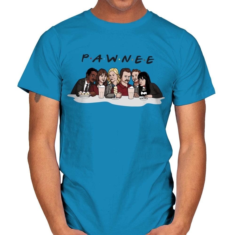 Pawnee - Mens T-Shirts RIPT Apparel Small / Sapphire