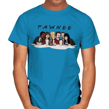 Pawnee - Mens T-Shirts RIPT Apparel Small / Sapphire