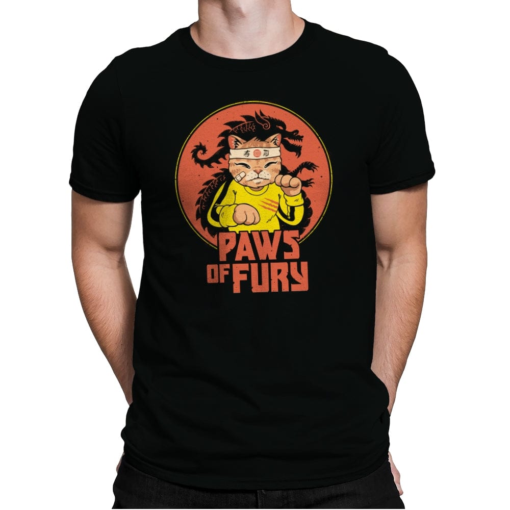 Paws of Fury - Mens Premium T-Shirts RIPT Apparel Small / Black