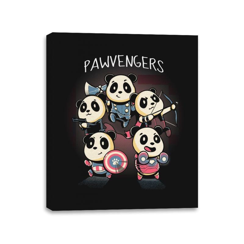 Pawvengers - Canvas Wraps Canvas Wraps RIPT Apparel 11x14 / Black