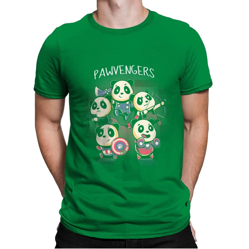 Pawvengers - Mens Premium T-Shirts RIPT Apparel Small / Kelly Green