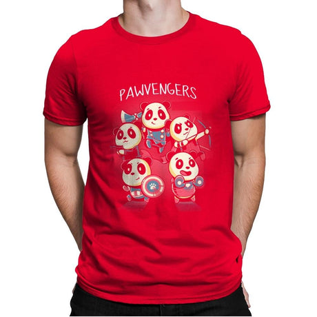 Pawvengers - Mens Premium T-Shirts RIPT Apparel Small / Red