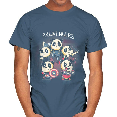 Pawvengers - Mens T-Shirts RIPT Apparel Small / Indigo Blue