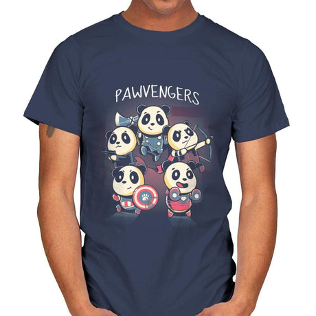 Pawvengers - Mens T-Shirts RIPT Apparel Small / Navy