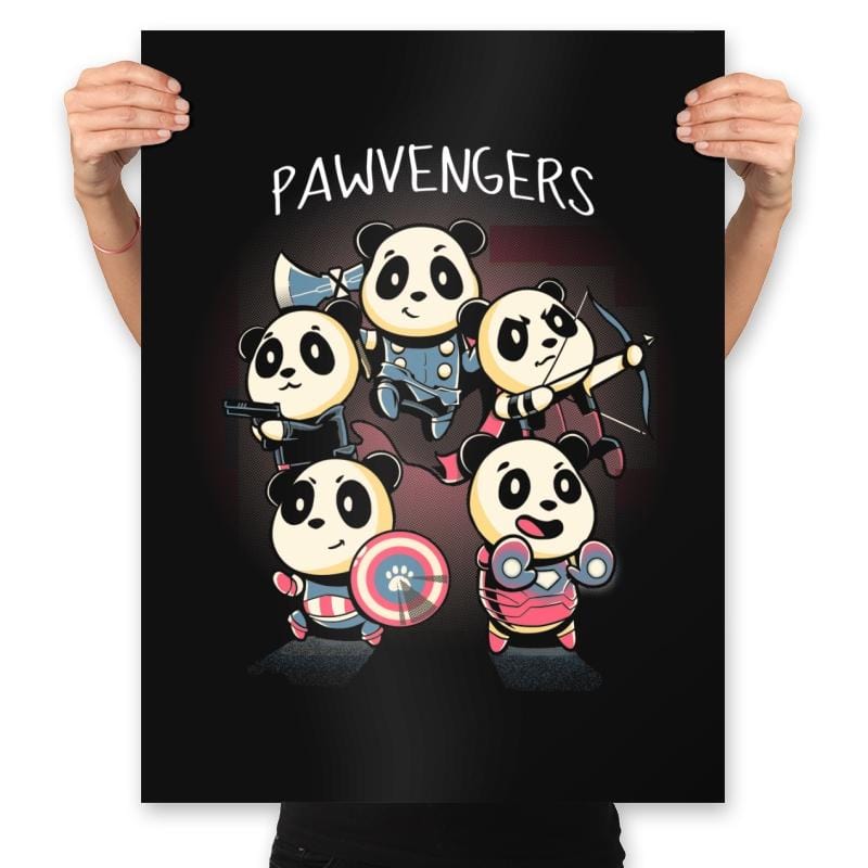 Pawvengers - Prints Posters RIPT Apparel 18x24 / Black