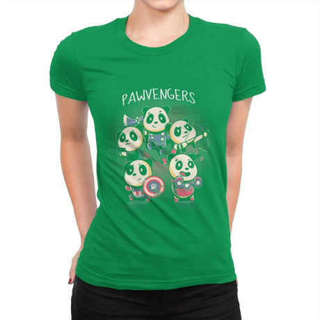 Pawvengers - Womens Premium T-Shirts RIPT Apparel Small / Kelly Green